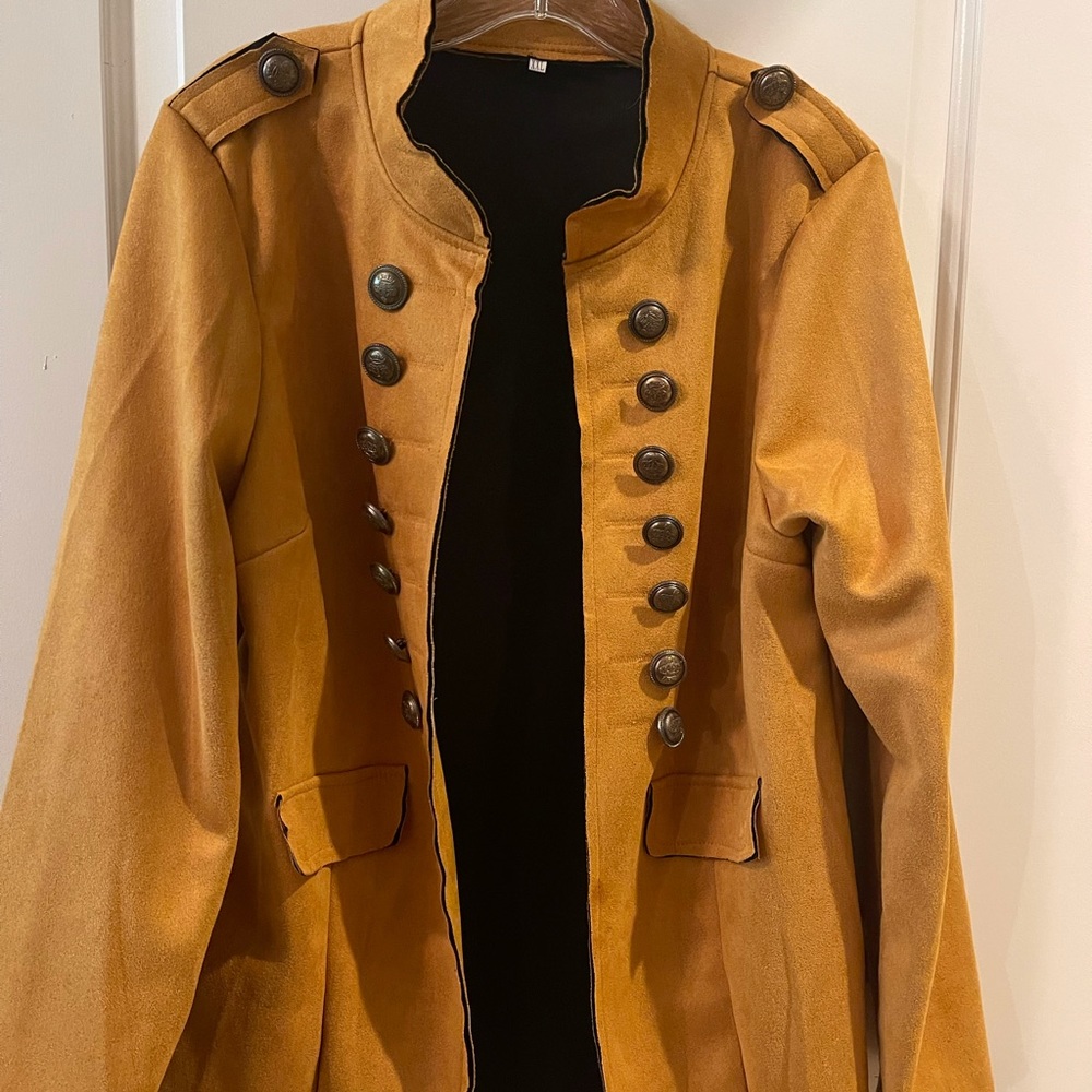 Military Style Jacket Size Yellow M/L